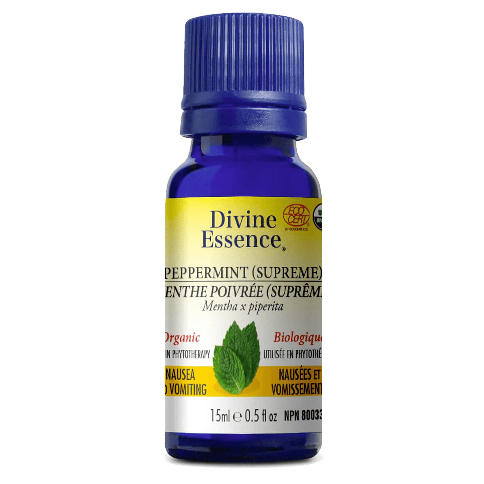 DIVINE ESSENCE Suppléments Huile essentielle Menthe poivrée suprême  15ml