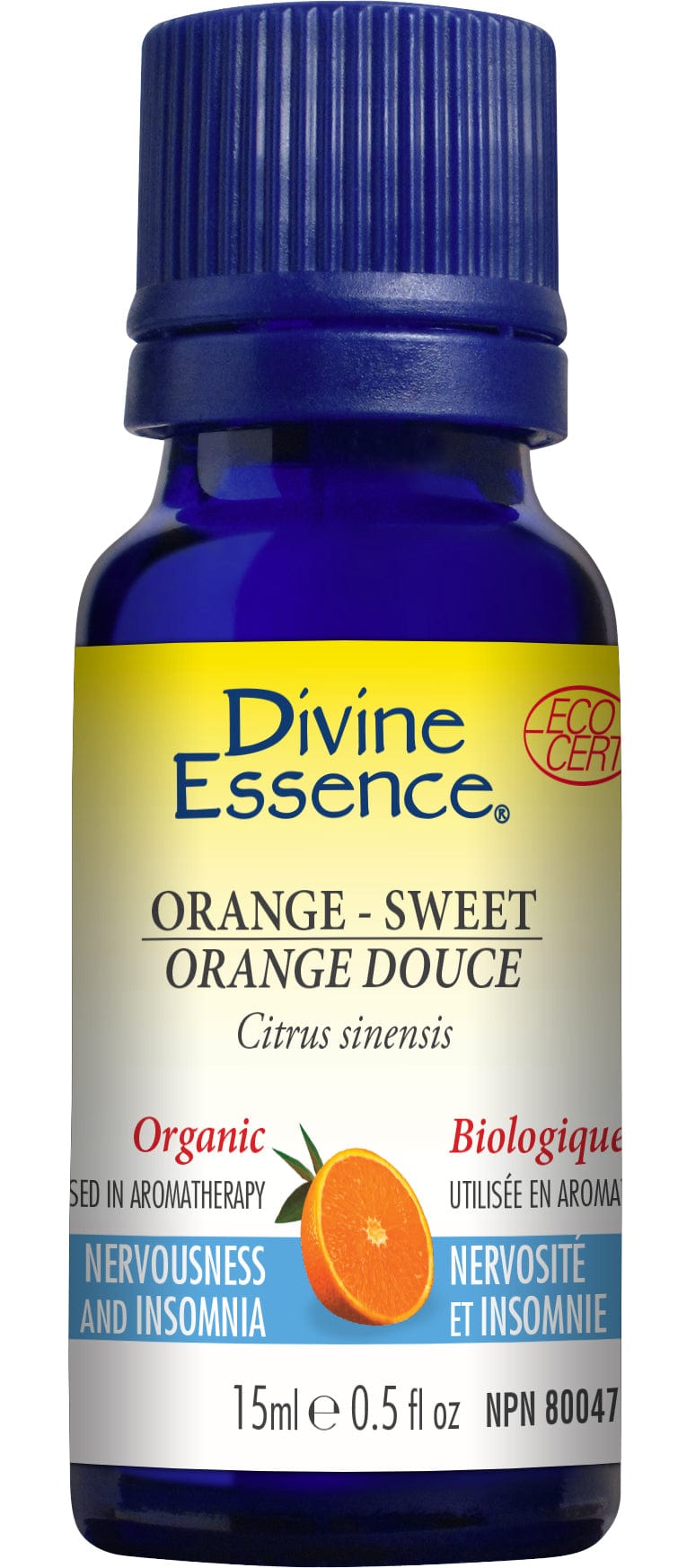 DIVINE ESSENCE Suppléments Huile essentielle orange douce bio 15ml