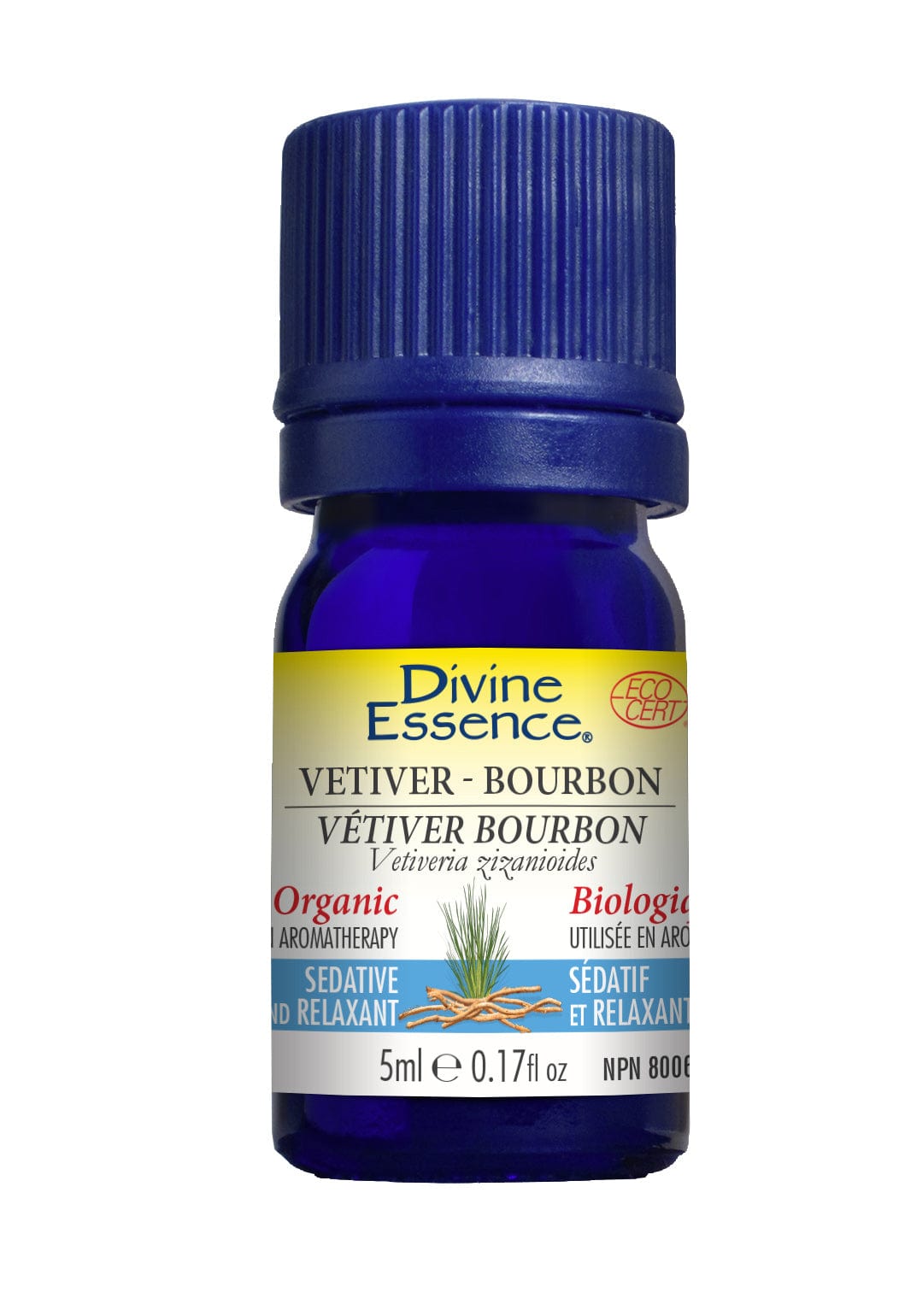 DIVINE ESSENCE Suppléments Huile essentielle vétiver bourbon 5ml