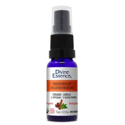 DIVINE ESSENCE Suppléments Vaporisateur haleine fraîche canelle et menthe poivrée bio 15ml