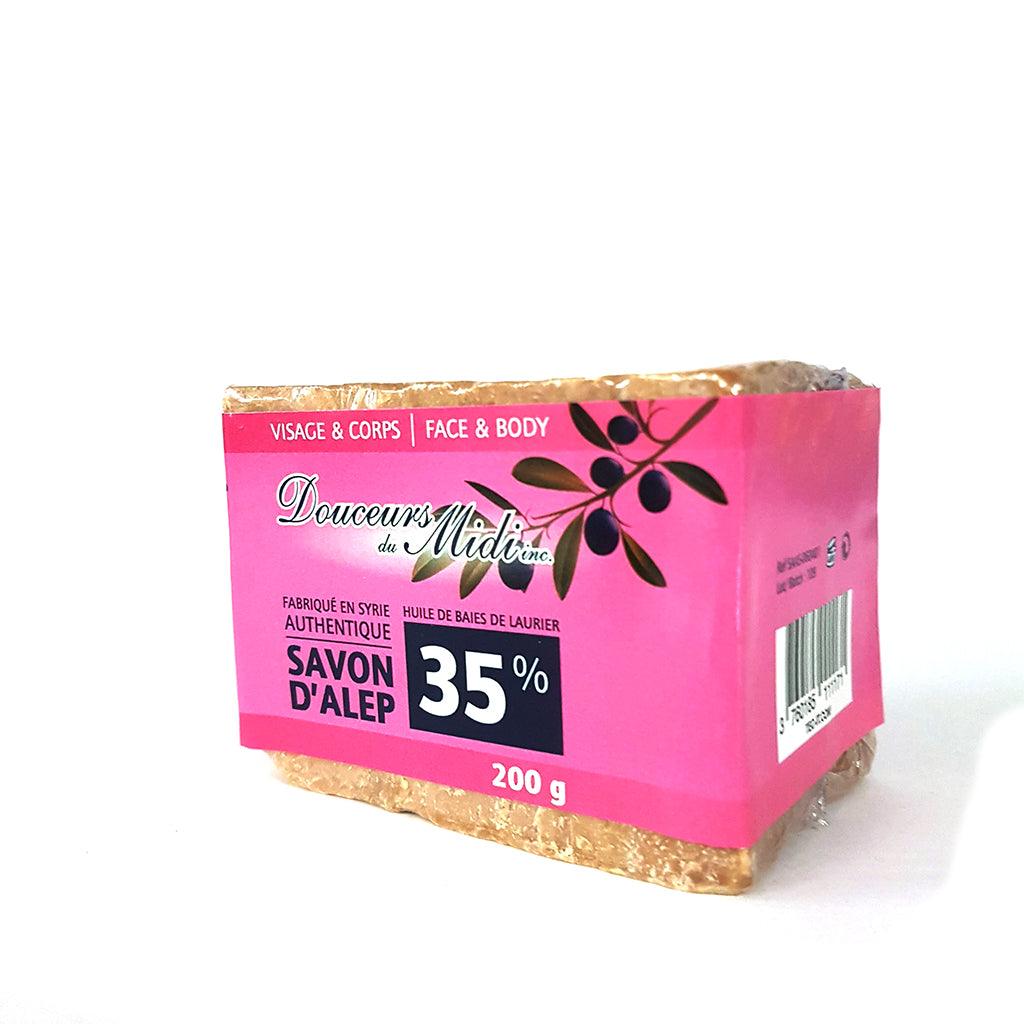 DOUCEUR DU MIDI Soins & beauté Savon d'alep 35% 200g