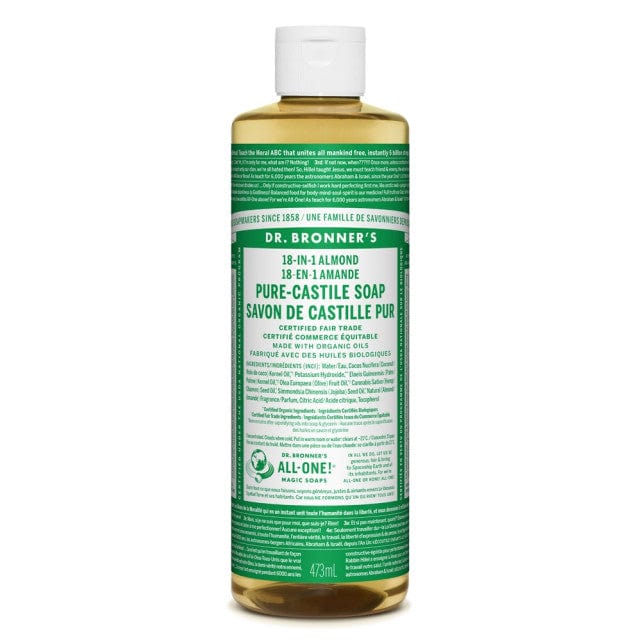 DR.BRONNER'S Épicerie Savon castille pur amande 473ml
