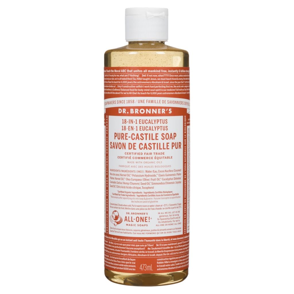 DR.BRONNER'S Épicerie Savon castille pur eucalyptus 473ml