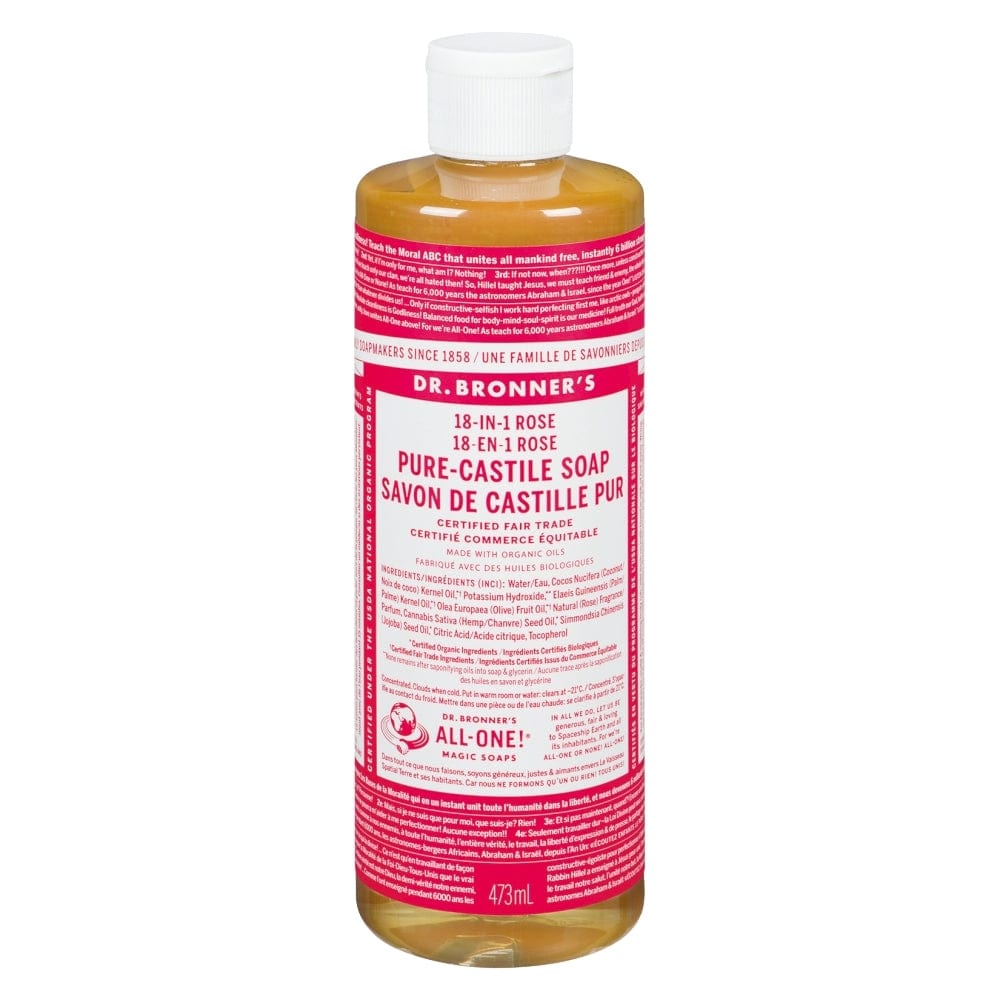 DR.BRONNER'S Épicerie Savon castille pur rose 473ml