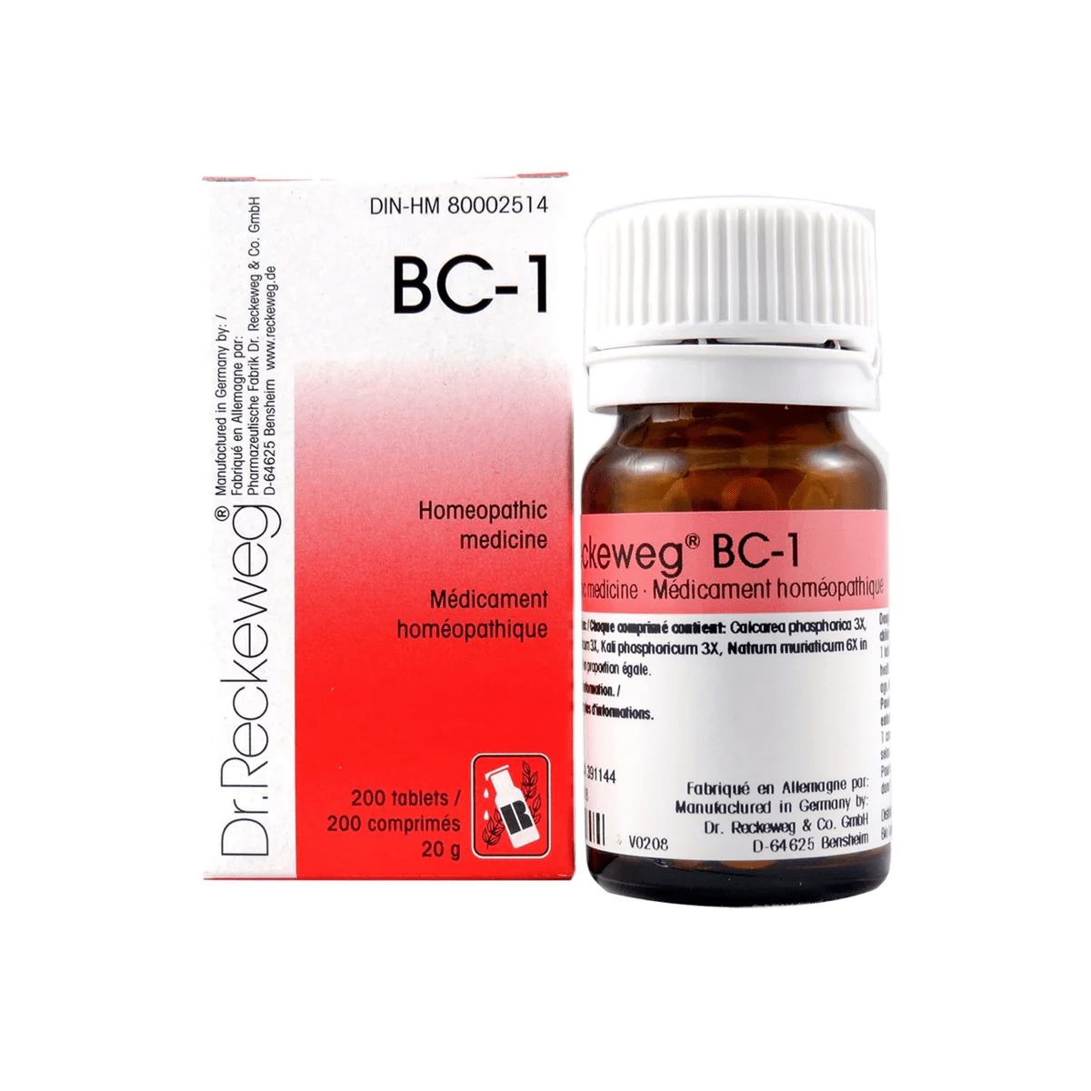 DR.RECKEWEG Suppléments BC-1 200comp