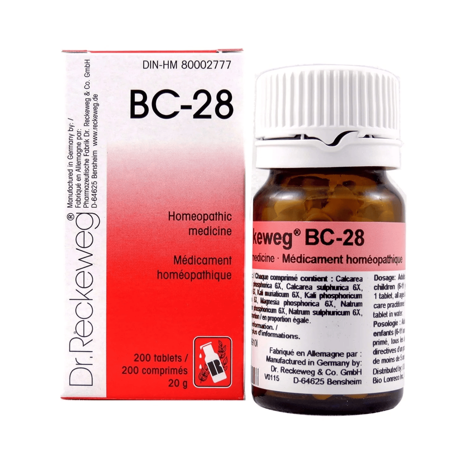 DR.RECKEWEG Suppléments BC-28 200comp