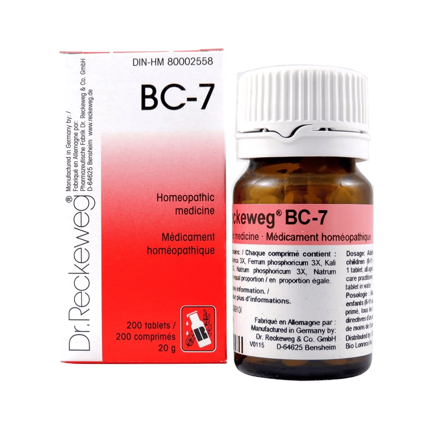 DR.RECKEWEG Suppléments BC-7 200comp