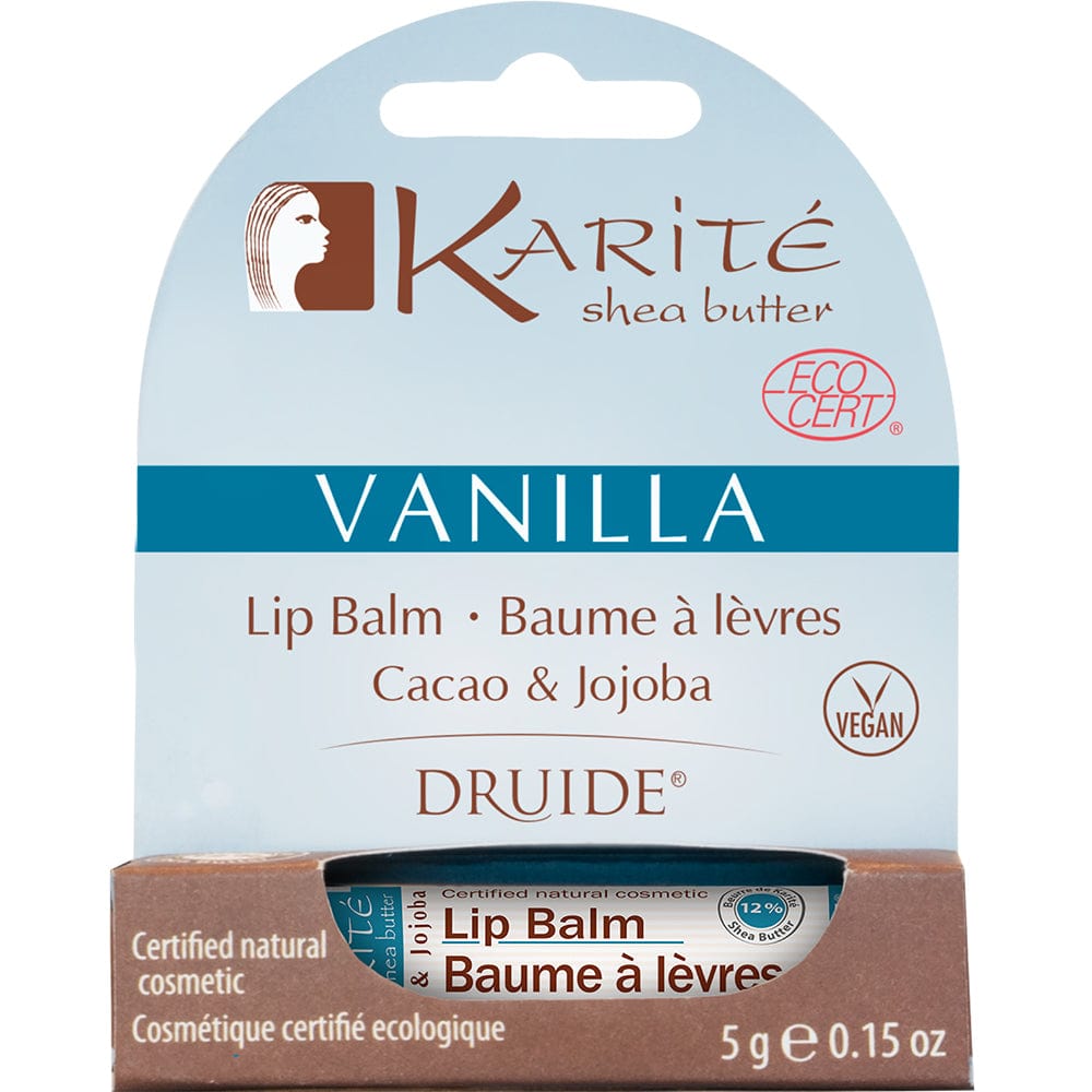 DRUIDE Soins & beauté Baume à lèvres karité et vanille 5g