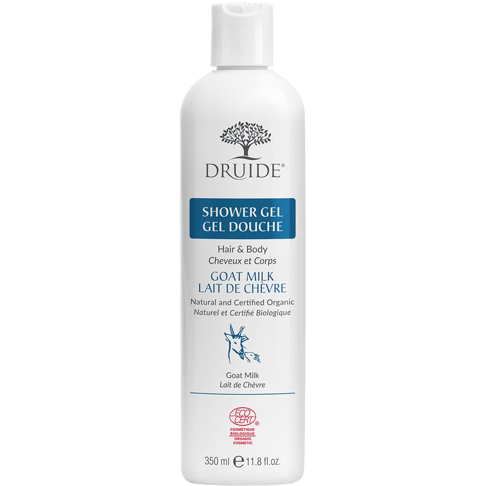DRUIDE Soins & beauté Gel douche corps et cheveux lait chèvre bio  300ml