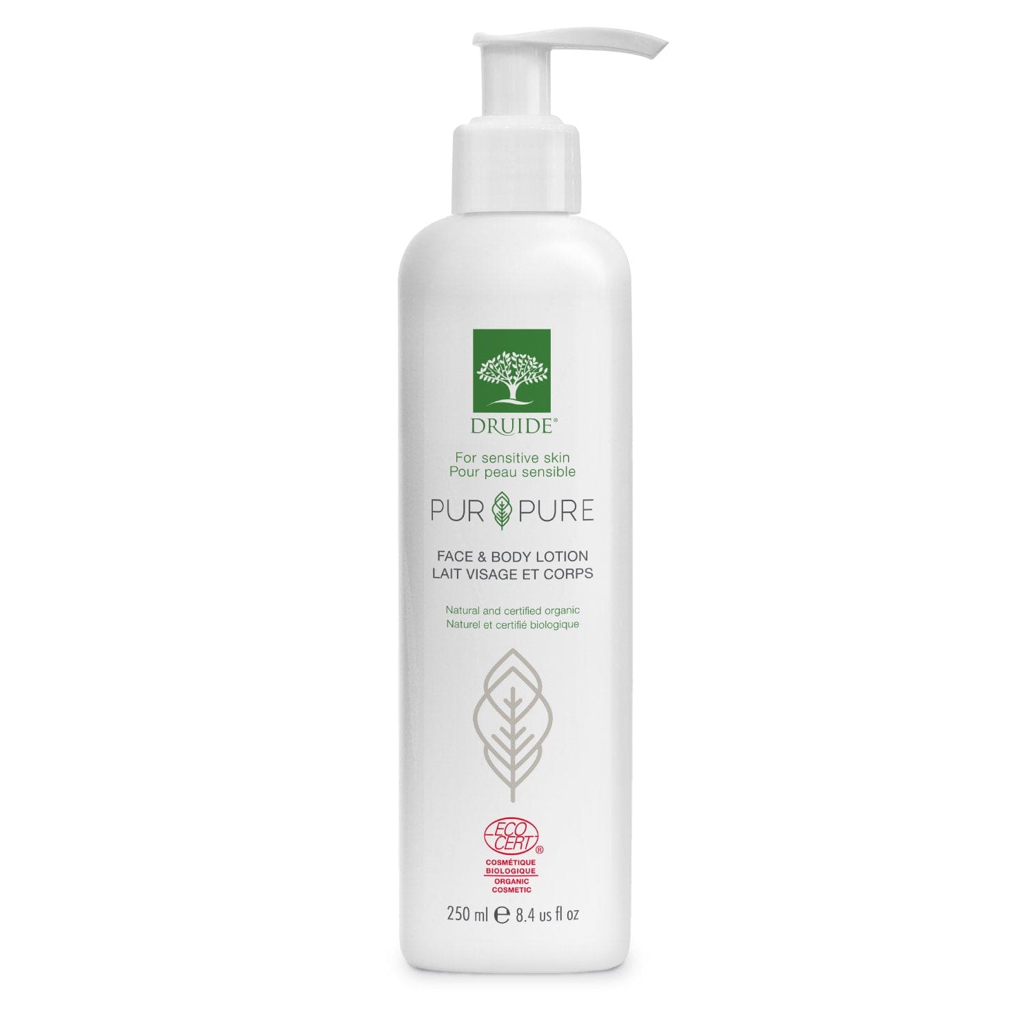 DRUIDE Soins & beauté Lait visage et corps Pur Pure 250ml