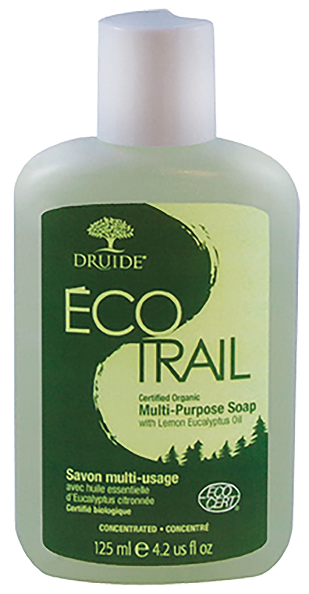 DRUIDE Soins & beauté Savon multi-usage bio avec hes d'eucalyptus citronné 125ml