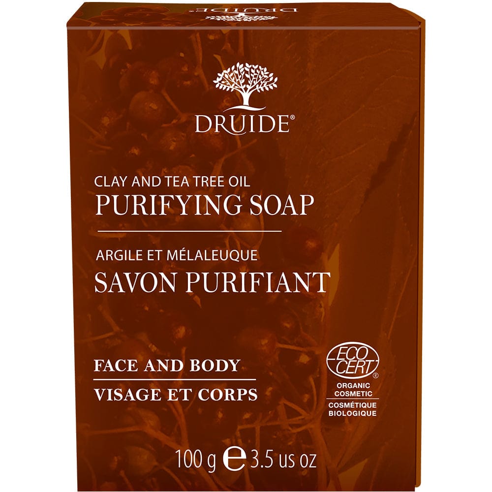 DRUIDE Soins & beauté Savon purifiant (argile/mélaleuque) 100g