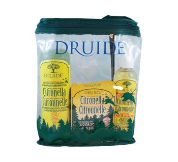 DRUIDE Soins & beauté Trousse aventure citronnelle (shampooing / lait hyd. / savon plein-air) kit