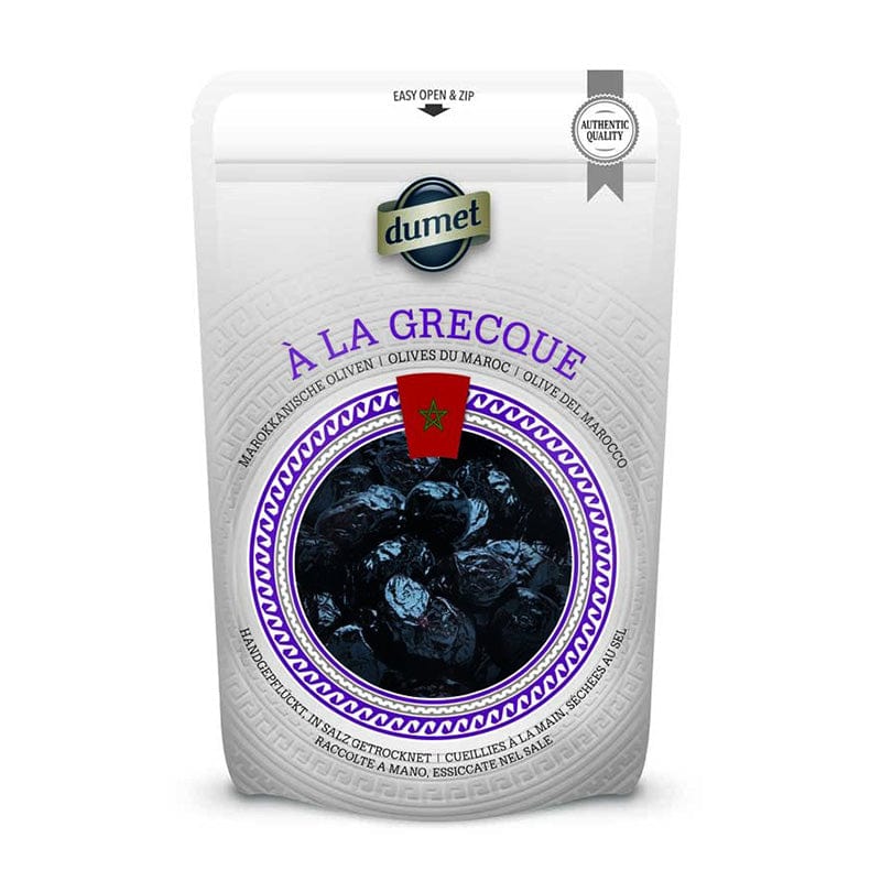 DUMET Épicerie Olives à la grecque 200g
DATE DE PÉREMPTION : 30 NOVEMBRE 2026