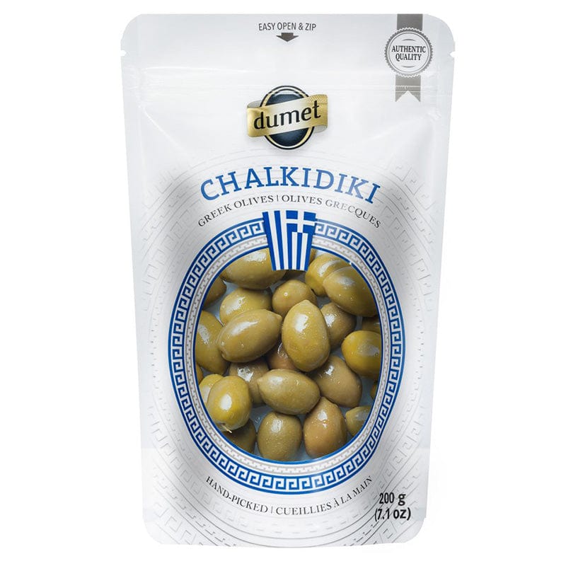 DUMET Épicerie Olives grecques chalkidiki 200g
DATE DE PÉREMPTION : 31 AOÛT 2026