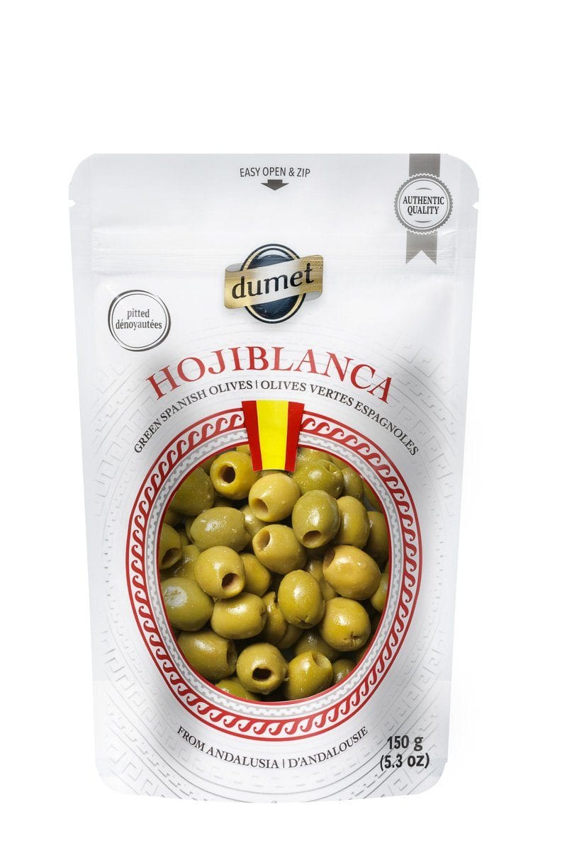 DUMET Épicerie Olives vertes hojiblanca 150g
DATE DE PÉREMPTION : 30 NOVEMBRE 2026