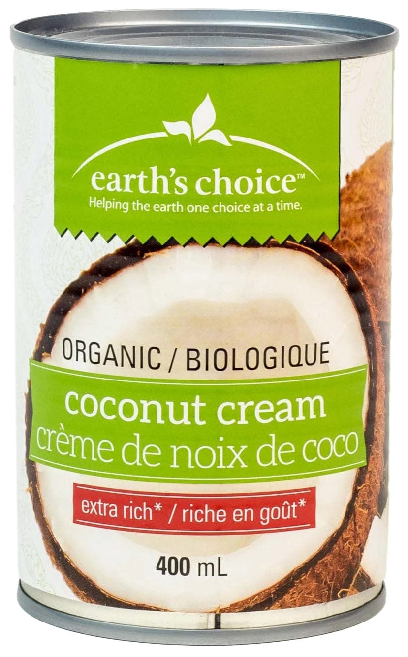 EARTH'S CHOICE Épicerie Crème noix coco bio 400ml