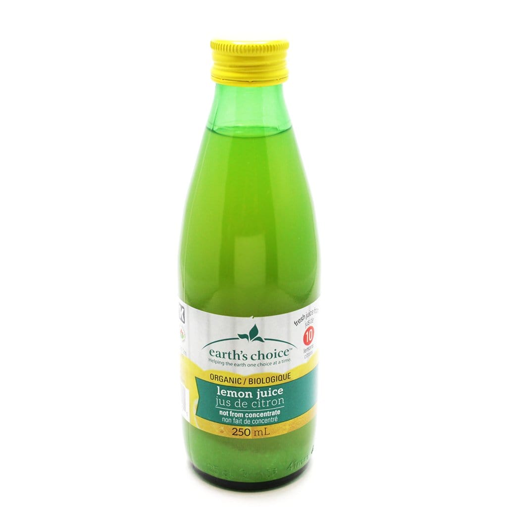 EARTH'S CHOICE Épicerie Jus de citron biologique 250ml
DATE DE PÉREMPTION : 27 JUIN 2026