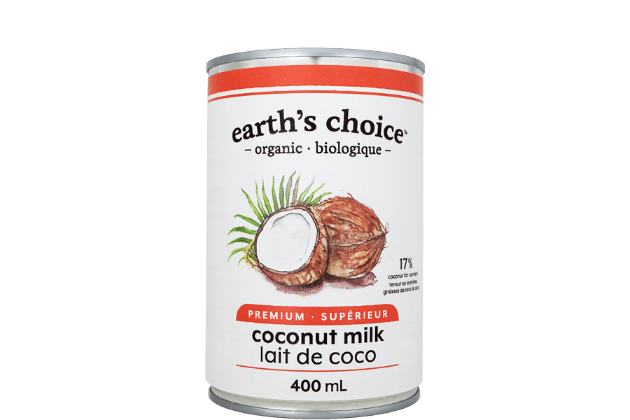 EARTH'S CHOICE Épicerie Lait de coco  bio 400ml