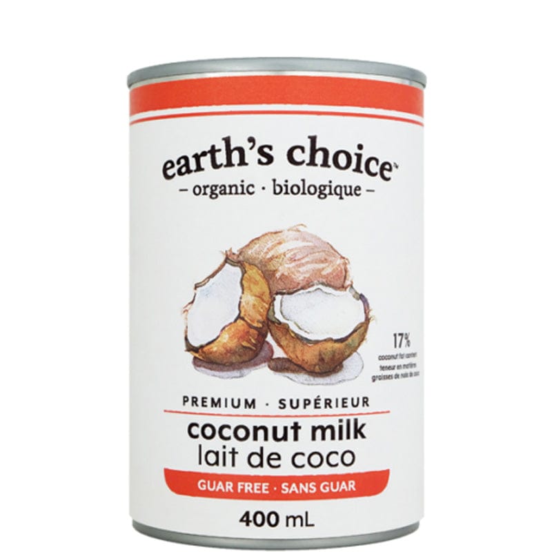 EARTH'S CHOICE Épicerie Lait de coco sans guar bio 400ml