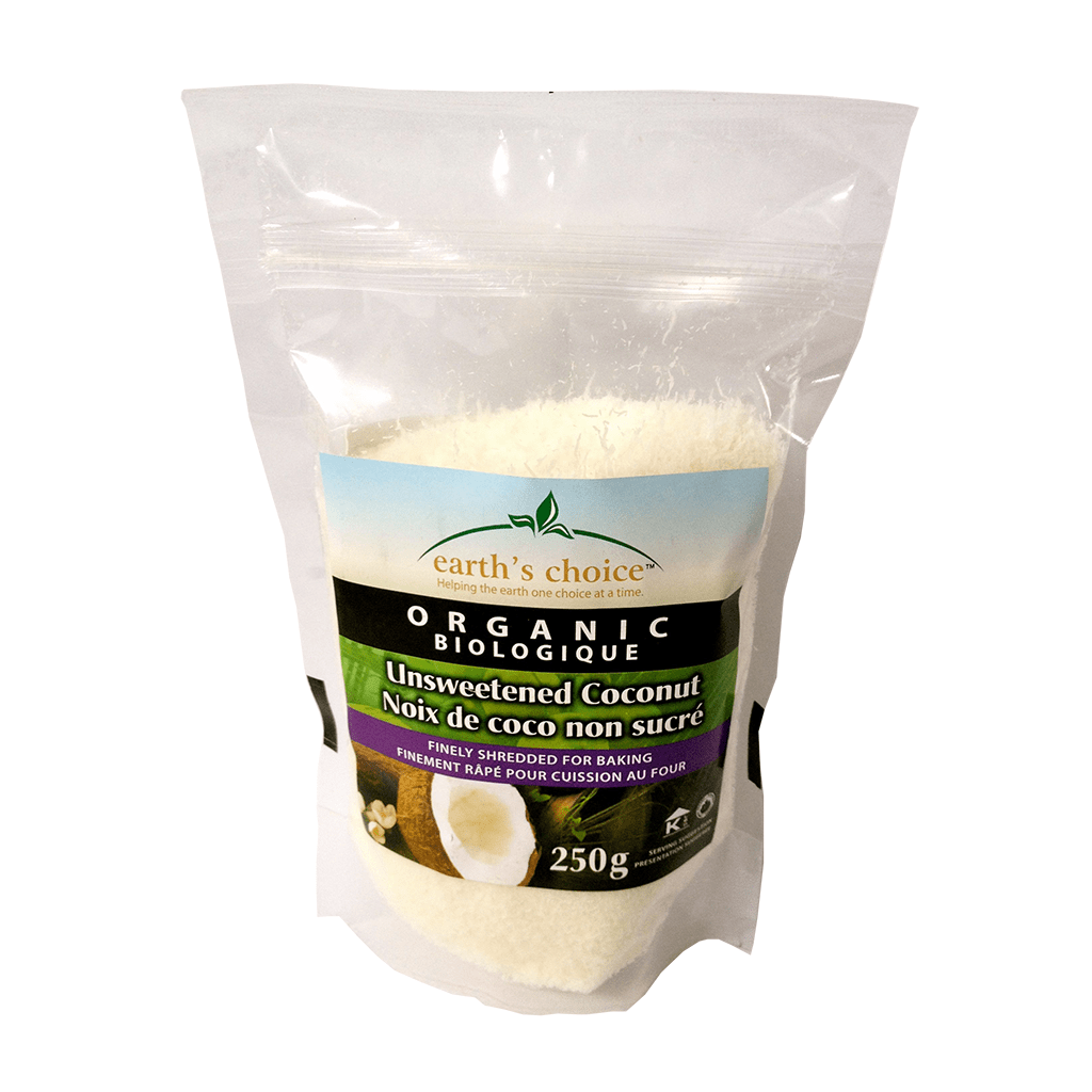 EARTH'S CHOICE Épicerie Noix coco non-sucré bio 250g