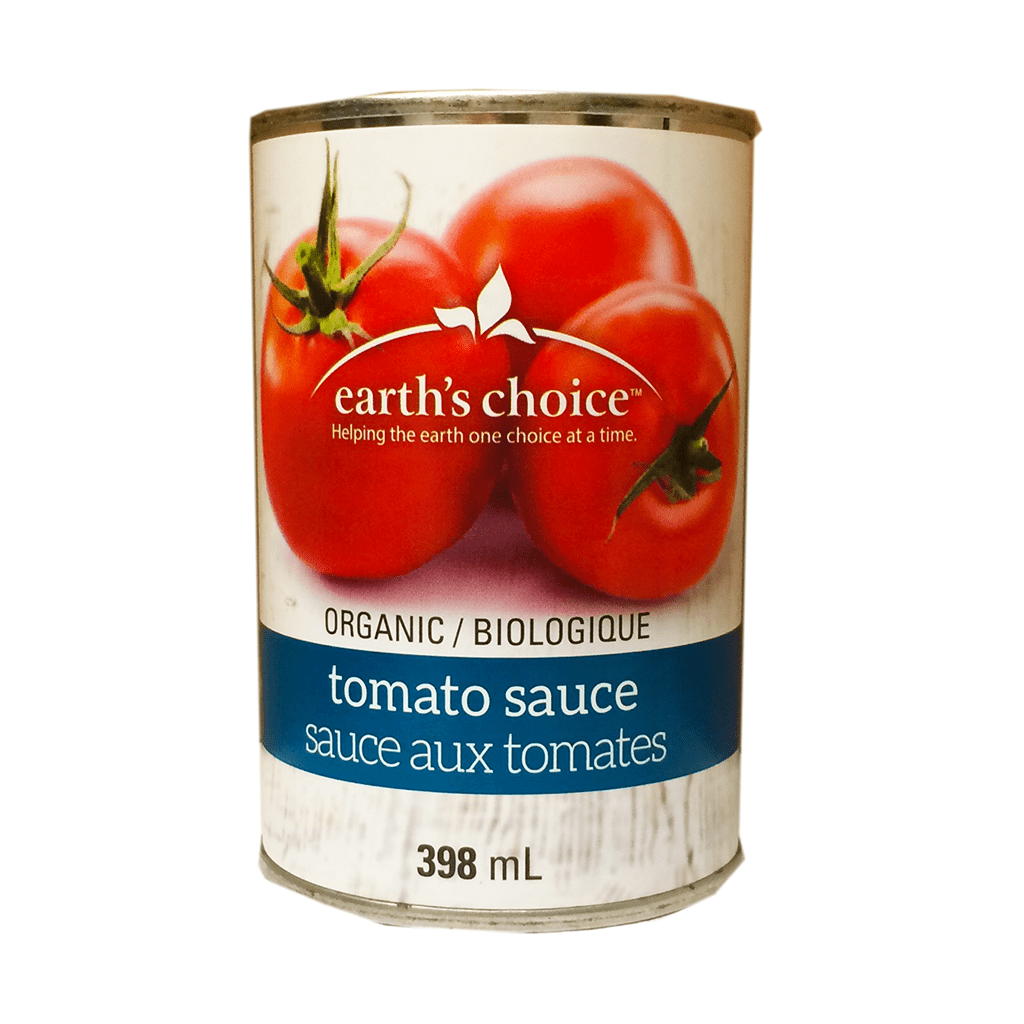 EARTH'S CHOICE Épicerie Sauce aux tomates bio 398ml
DATE DE PÉREMPTION : 8 NOVEMBRE 2025