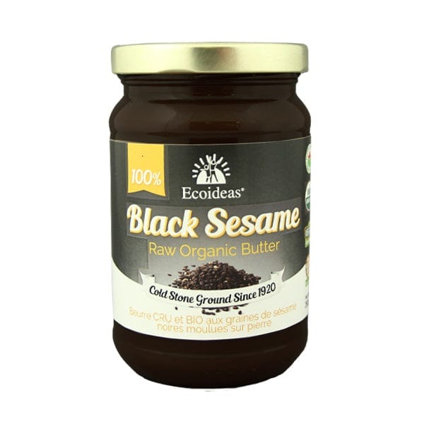 ECOIDEAS Épicerie Beurre de graines sésames noirs bio 280g