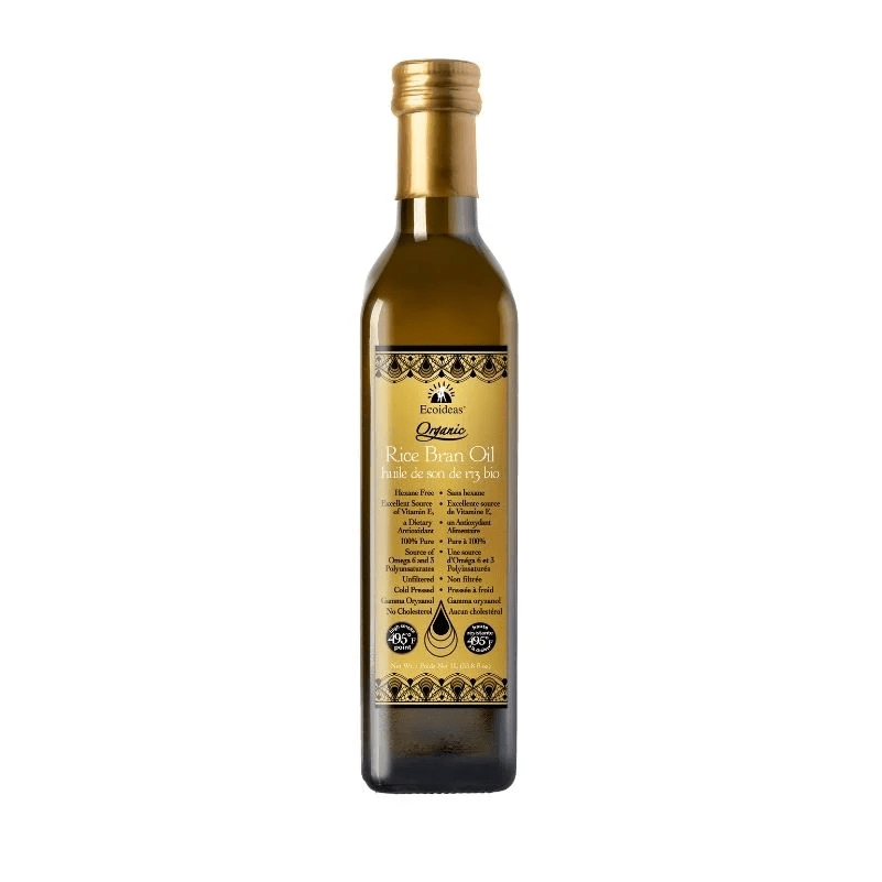 ECOIDEAS Épicerie Huile de son de riz bio 750ml