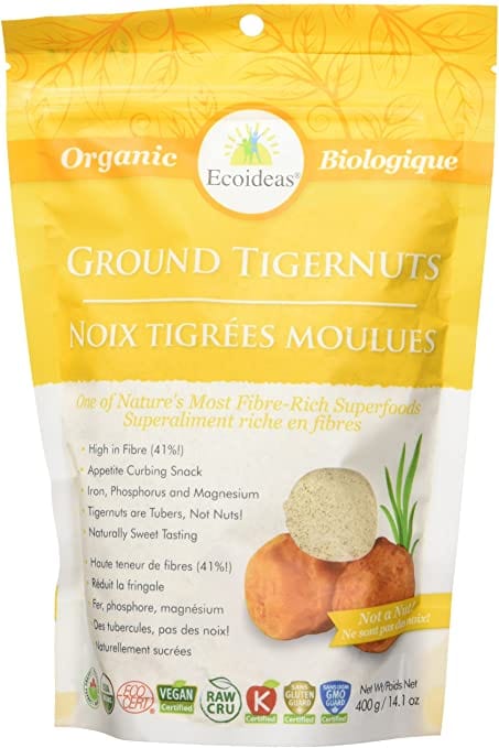 ECOIDEAS Épicerie Noix tigrées moulues biologiques 400g