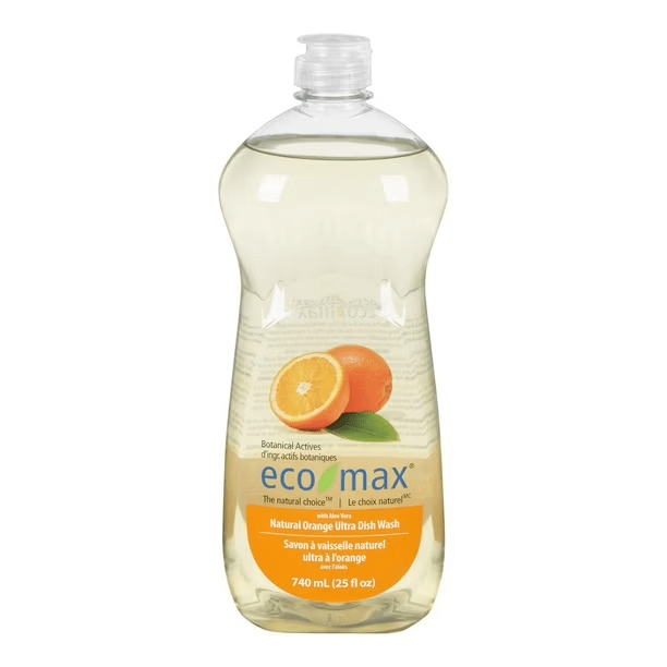 ECOMAX Épicerie Savon à vaisselle naturel à l'orange 740ml