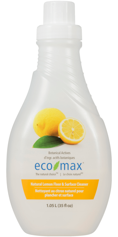ECOMAX Produits ménagers Nettoyant au citron naturel pour plancher et surface 1,05L
