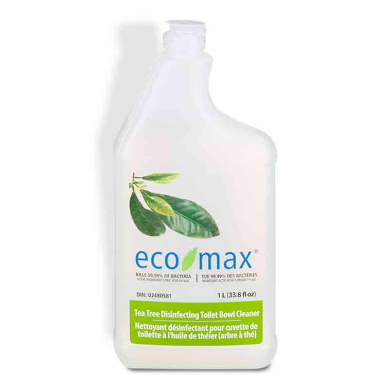 ECOMAX Produits ménagers Nettoyant désinfectant pour cuvette de toilette à l'huile de théier 1L