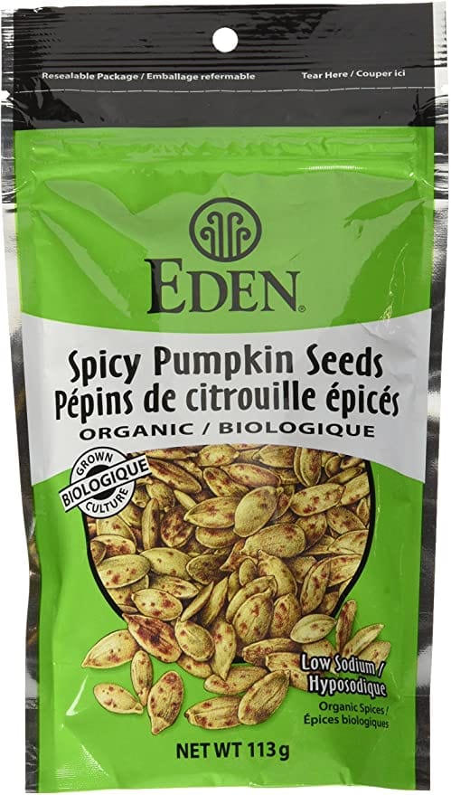EDEN Épicerie Pépins de citrouille épicés biologiques 113g