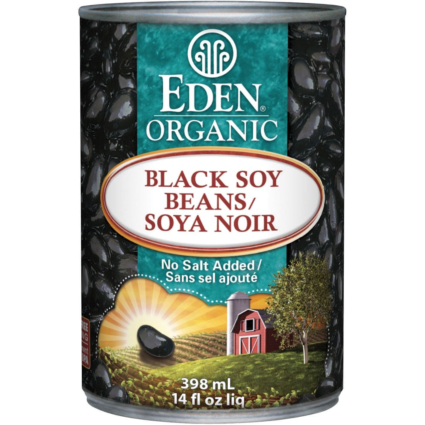 EDEN ORGANIC Épicerie Fèves soya noires 398ml