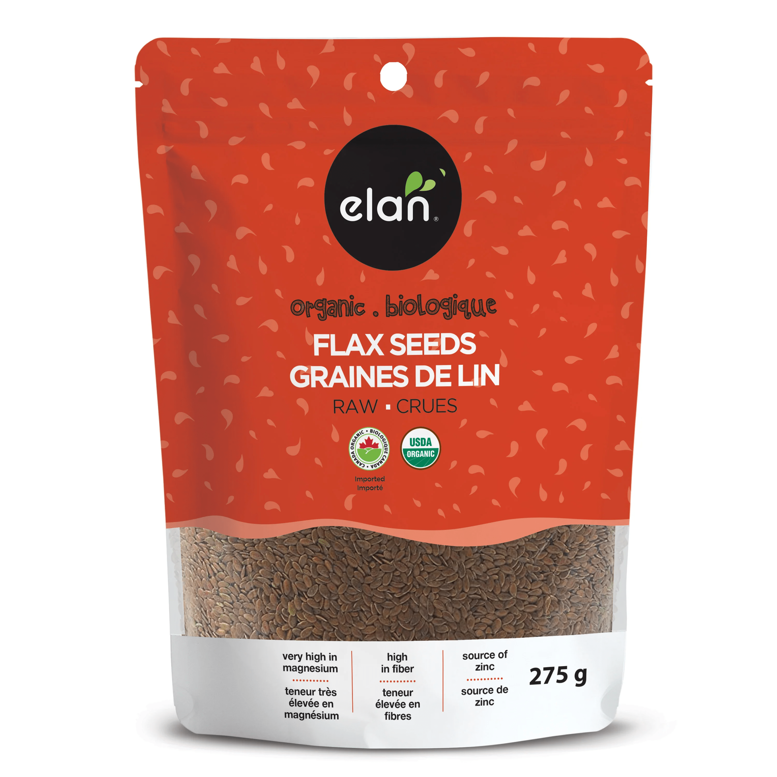 ELAN Épicerie Graines de lin crues brunes bio 275g