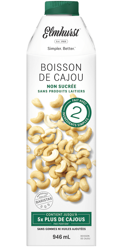 ELMHURST Épicerie Boisson de cajou non-sucré 946ml