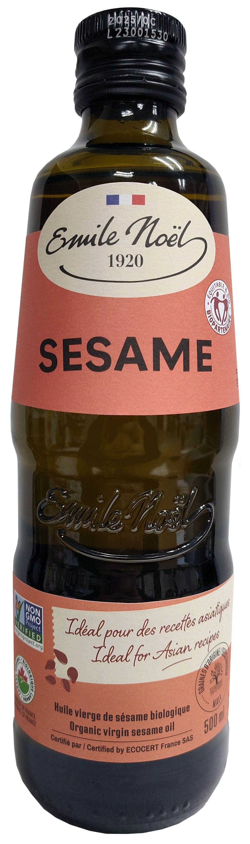 ÉMILE NOËL Épicerie Huile de sésame bio 500ml