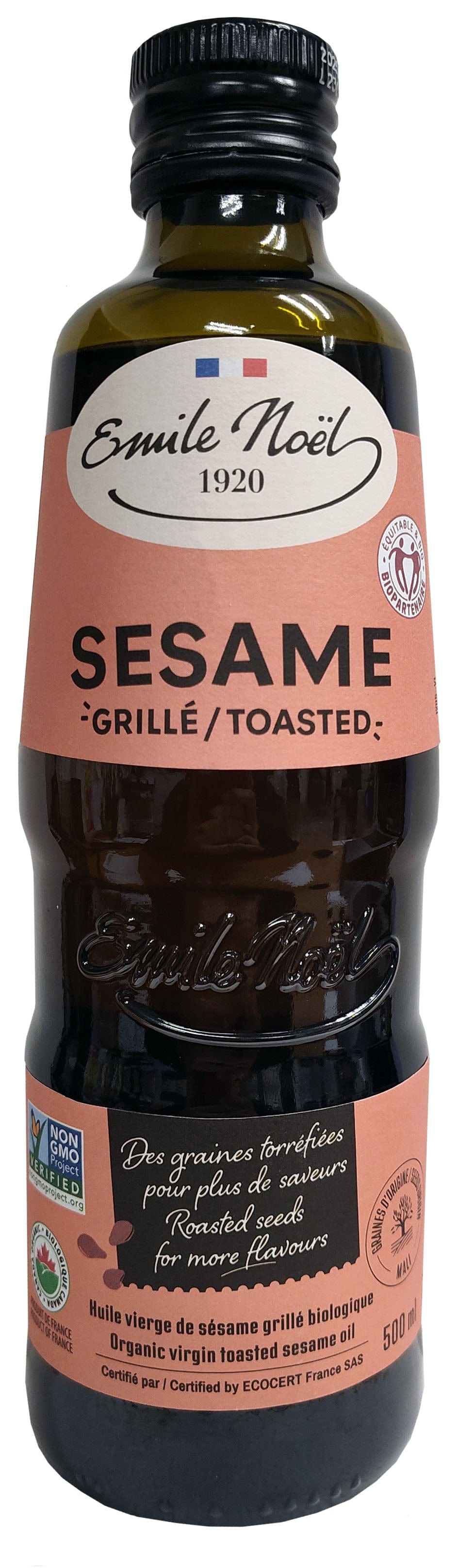 ÉMILE NOEL Épicerie Huile sésame grillé bio 500ml