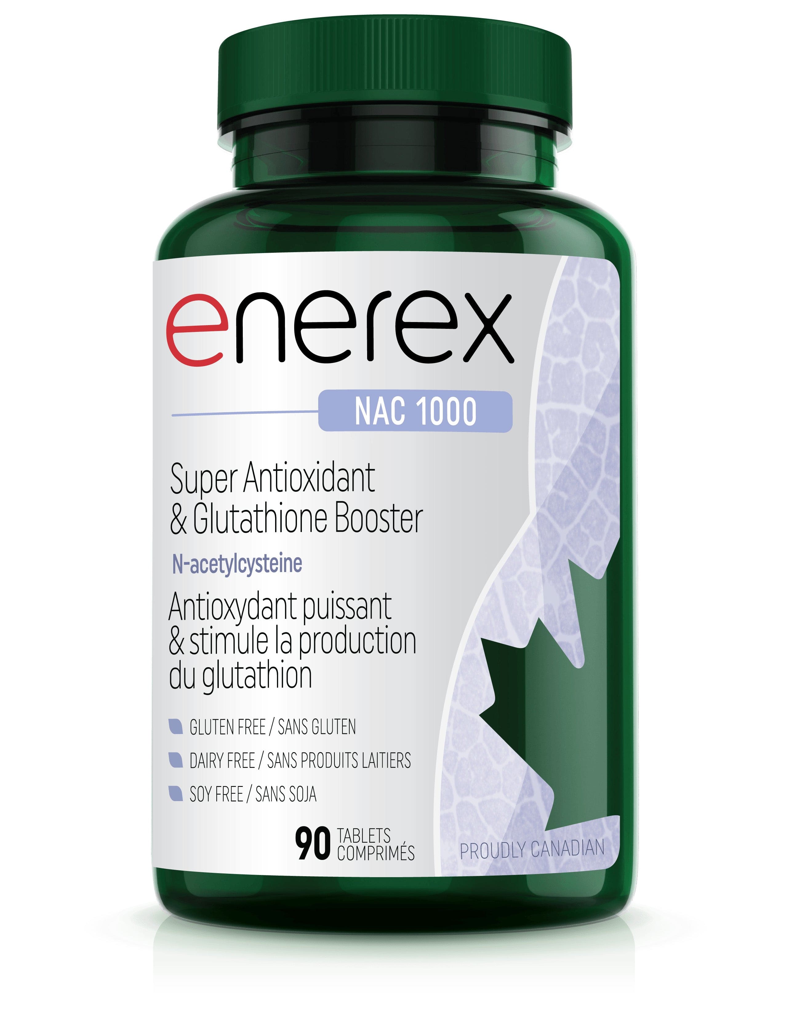 ENEREX Suppléments NAC 1 000 (n-acetylcysteine) 90caps