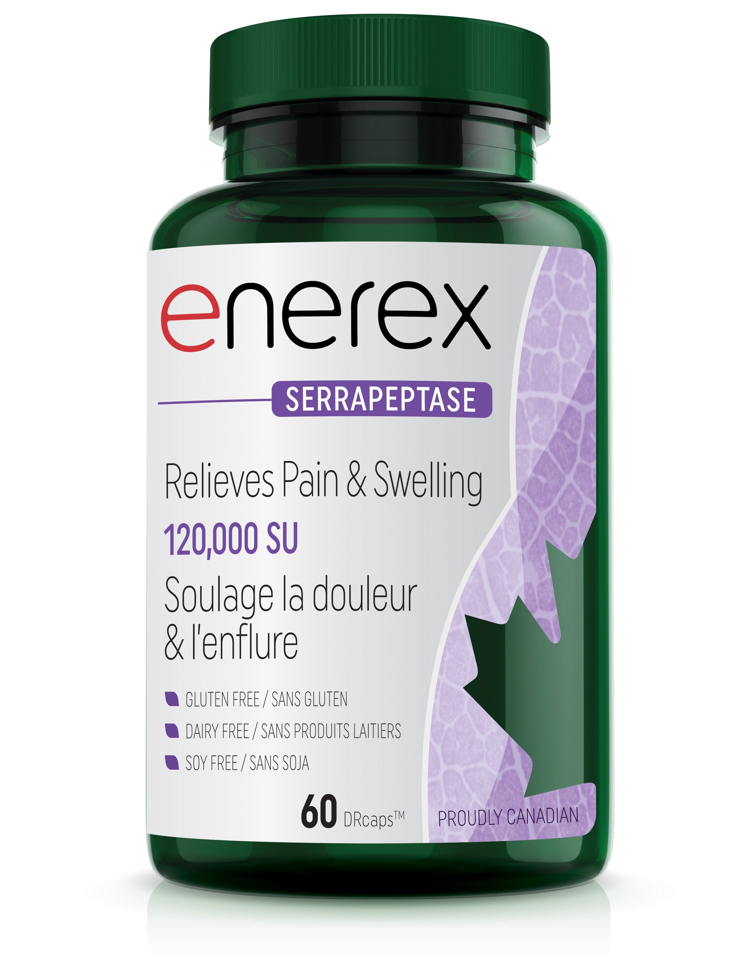 ENEREX Suppléments Serrapeptase 120 000 su 60caps