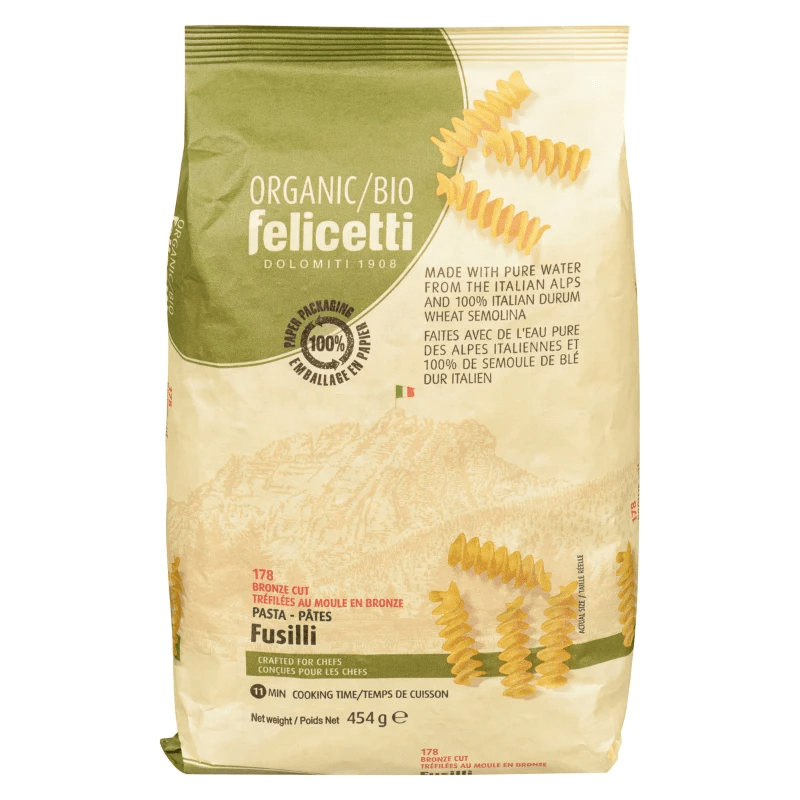 FELICETTI Épicerie Fusilli blé dur bio 454g