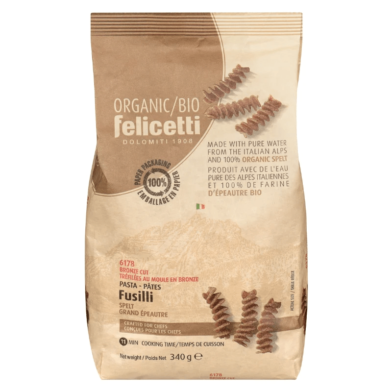 FELICETTI Épicerie Fusilli épautre complet bio 340g