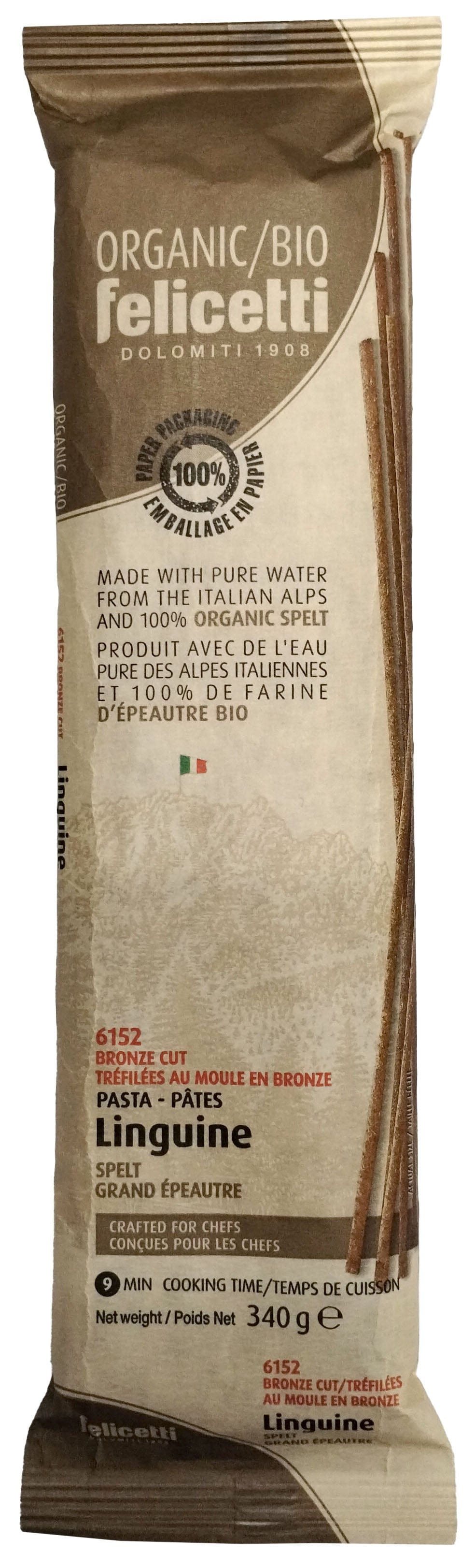 FELICETTI Épicerie Linguine épautre bio 340g