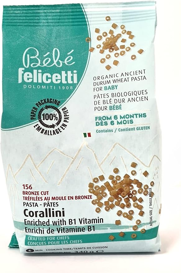 FELICETTI Épicerie Pâtes corallini blé dur bio 340g