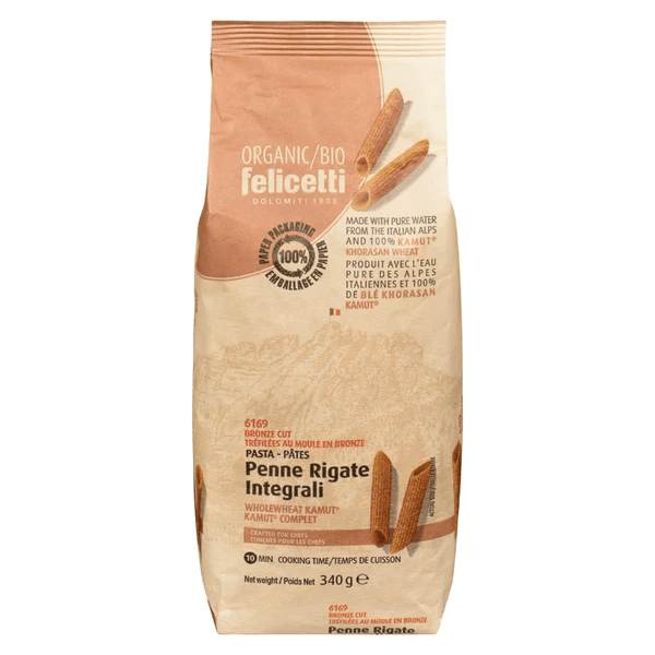 FELICETTI Épicerie Penne rigate integrali kamut complet bio 340g