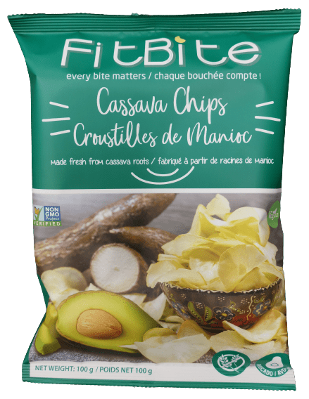 FITBITE Épicerie Croustilles de manioc à l'avocat 100g
