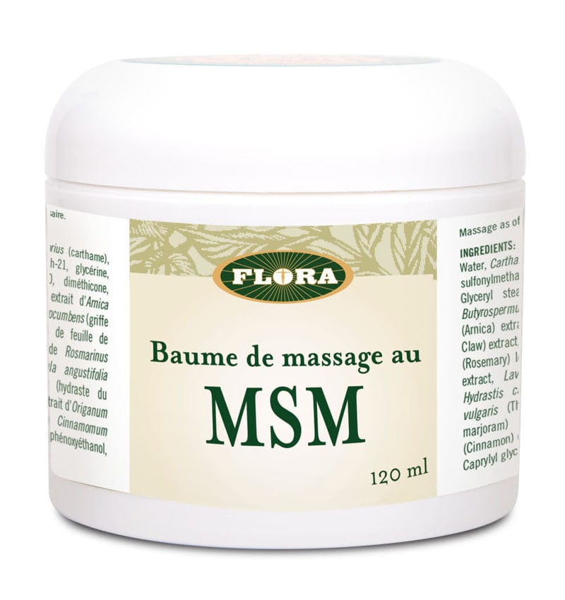 FLORA Soins & beauté Baume de massage au MSM (onguent MSM) 120ml