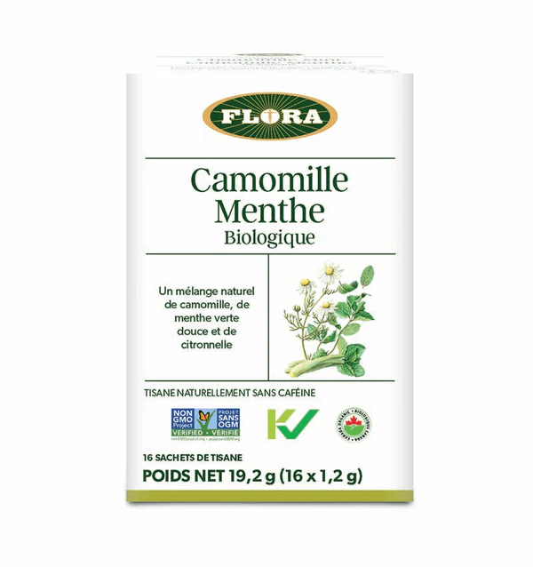 FLORA Suppléments Camomille et menthe bio 16s