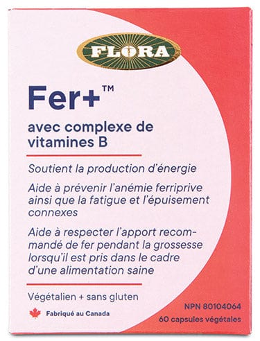 FLORA Suppléments Fer +  60vcaps