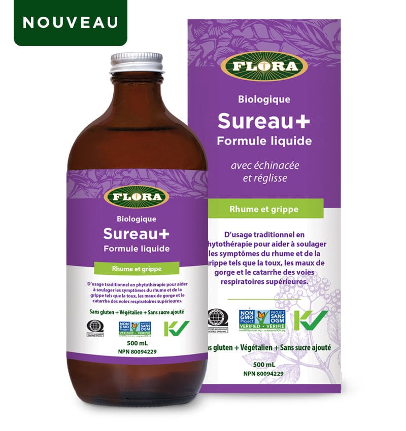 FLORA Suppléments Formule sureau + bio (échinacea et réglisse) 500ml